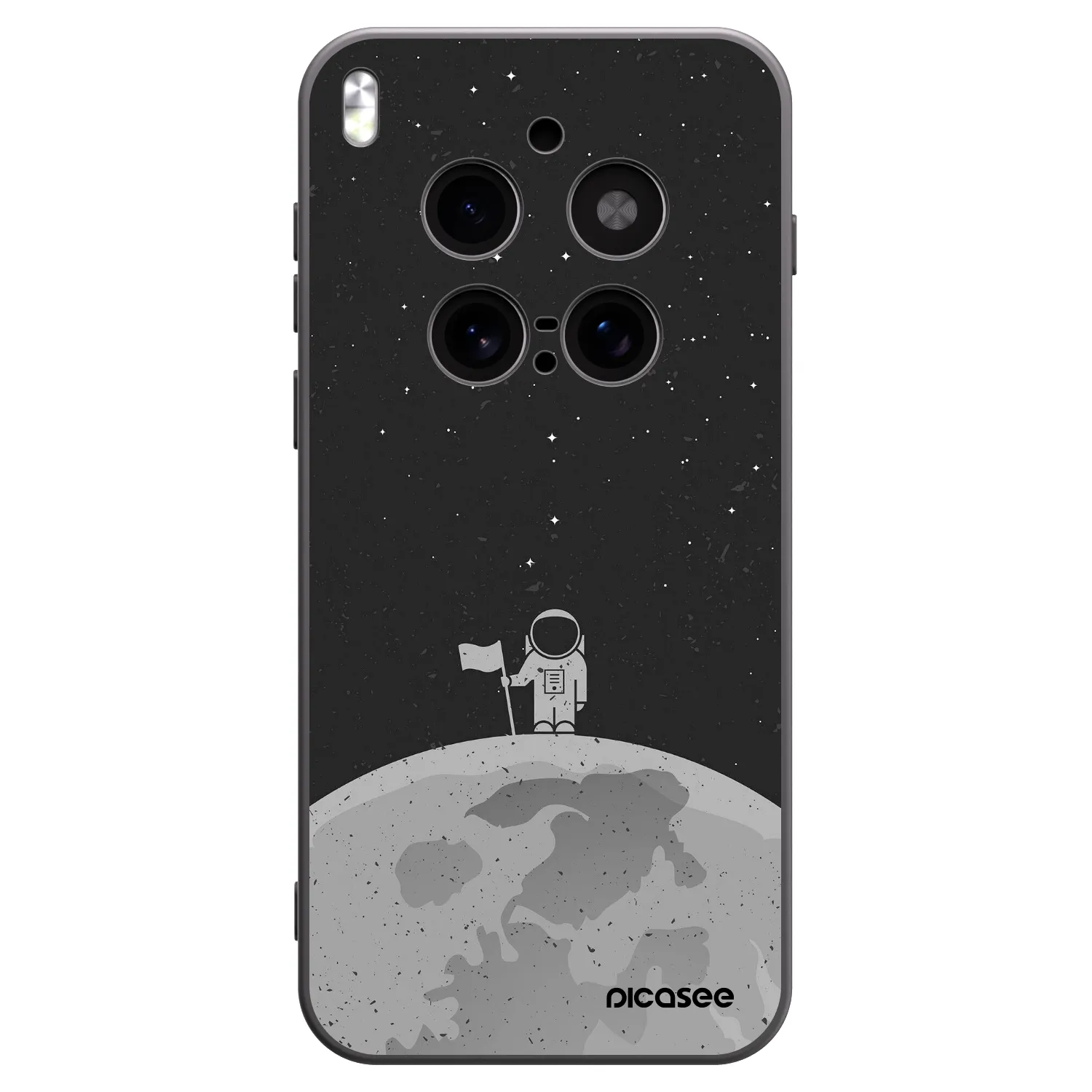 Picasee husă neagră din silicon pentru Vivo X300 Pro - Astronaut