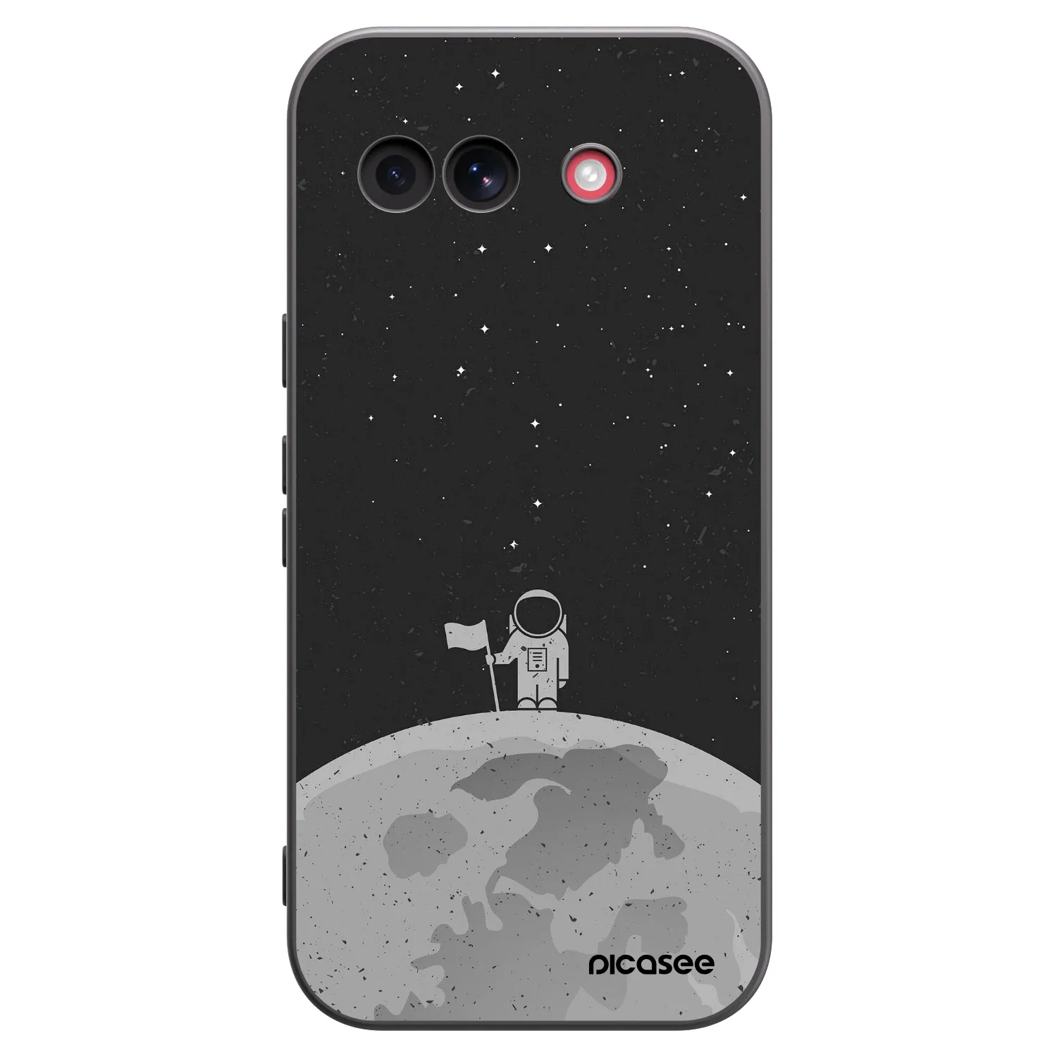 Picasee husă neagră din silicon pentru Google Pixel 10a - Astronaut