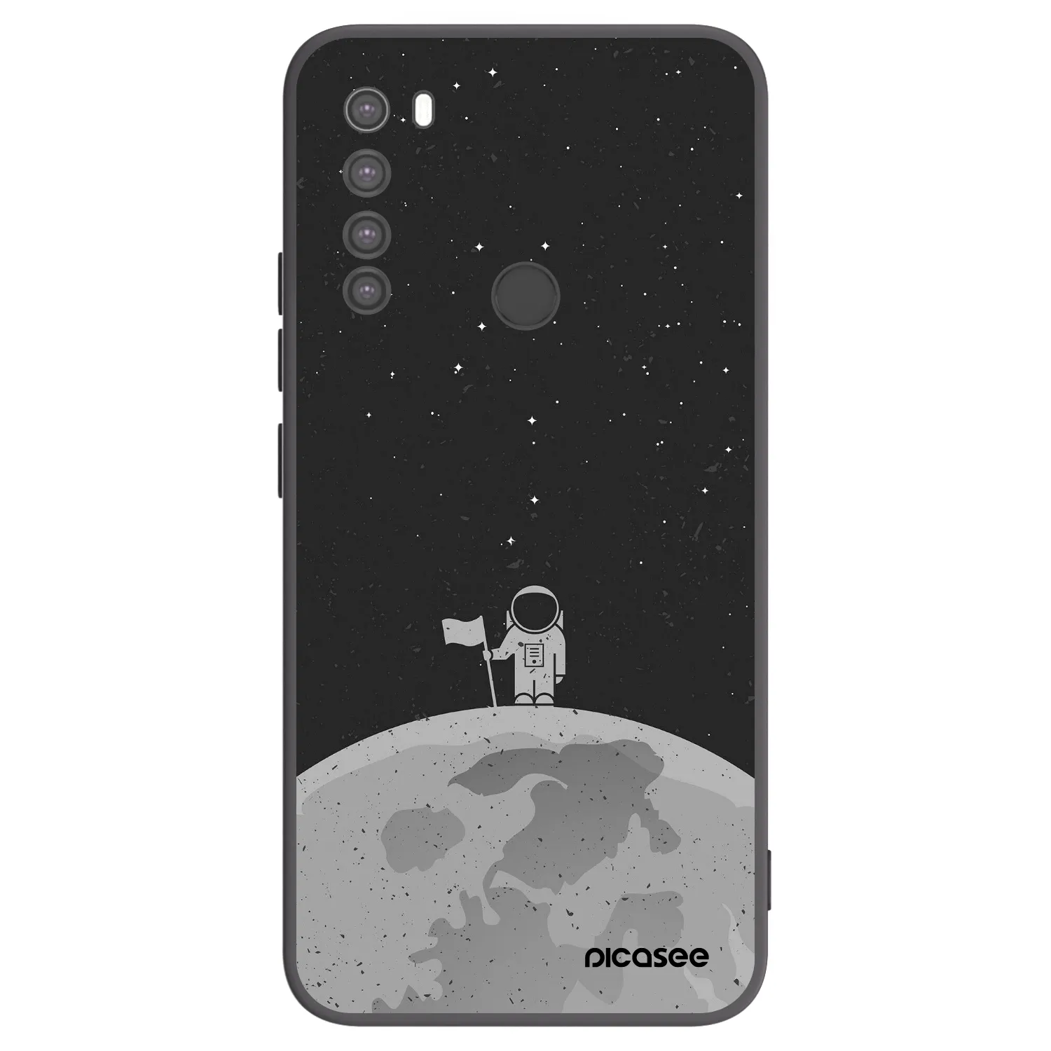 Picasee husă neagră din silicon pentru Xiaomi Redmi Note 8 - Astronaut