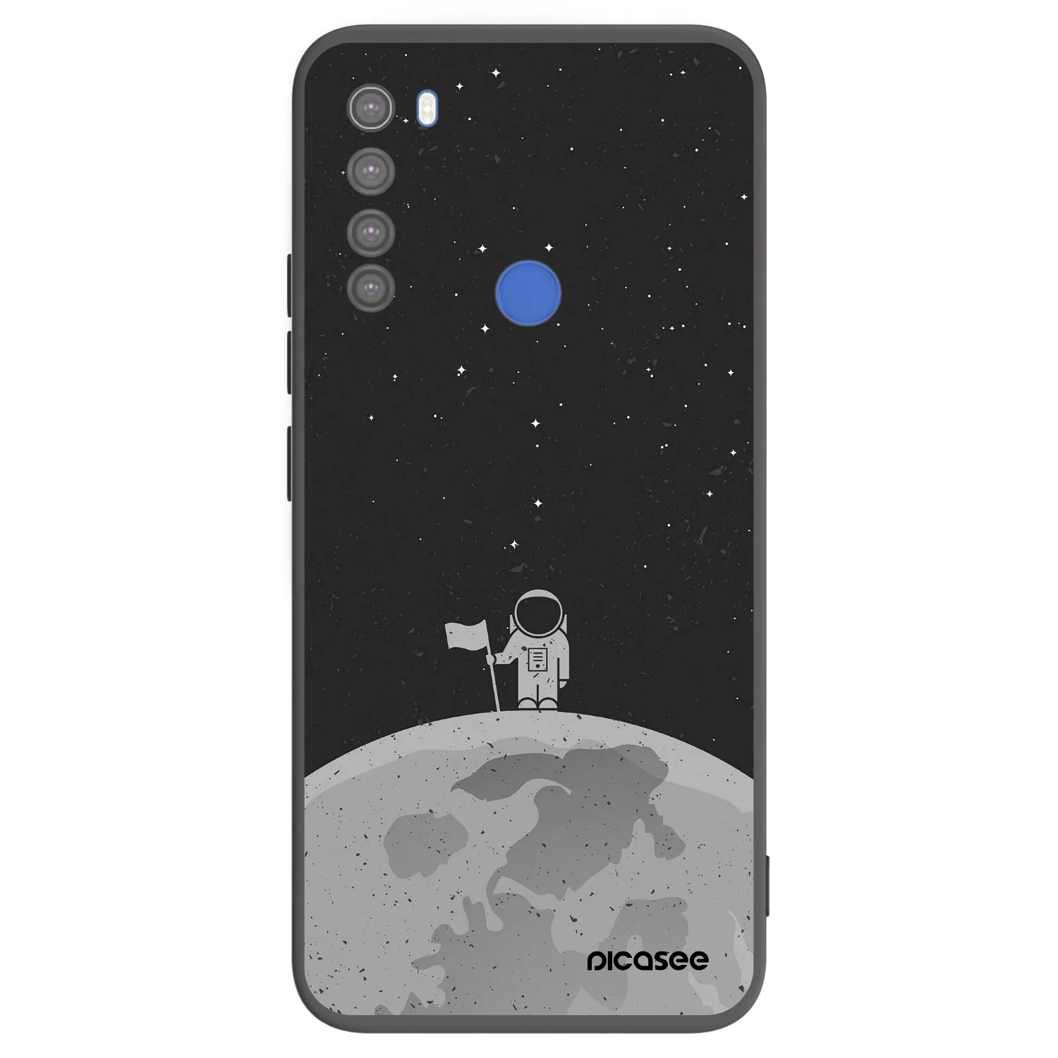 Picasee husă neagră din silicon pentru Xiaomi Redmi Note 8T - Astronaut