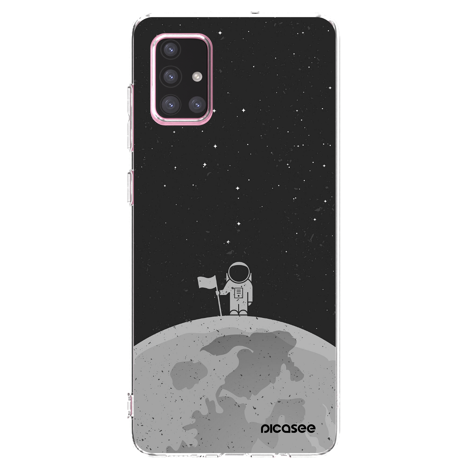 Picasee husă transparentă din silicon pentru Samsung Galaxy A71 A715F - Astronaut
