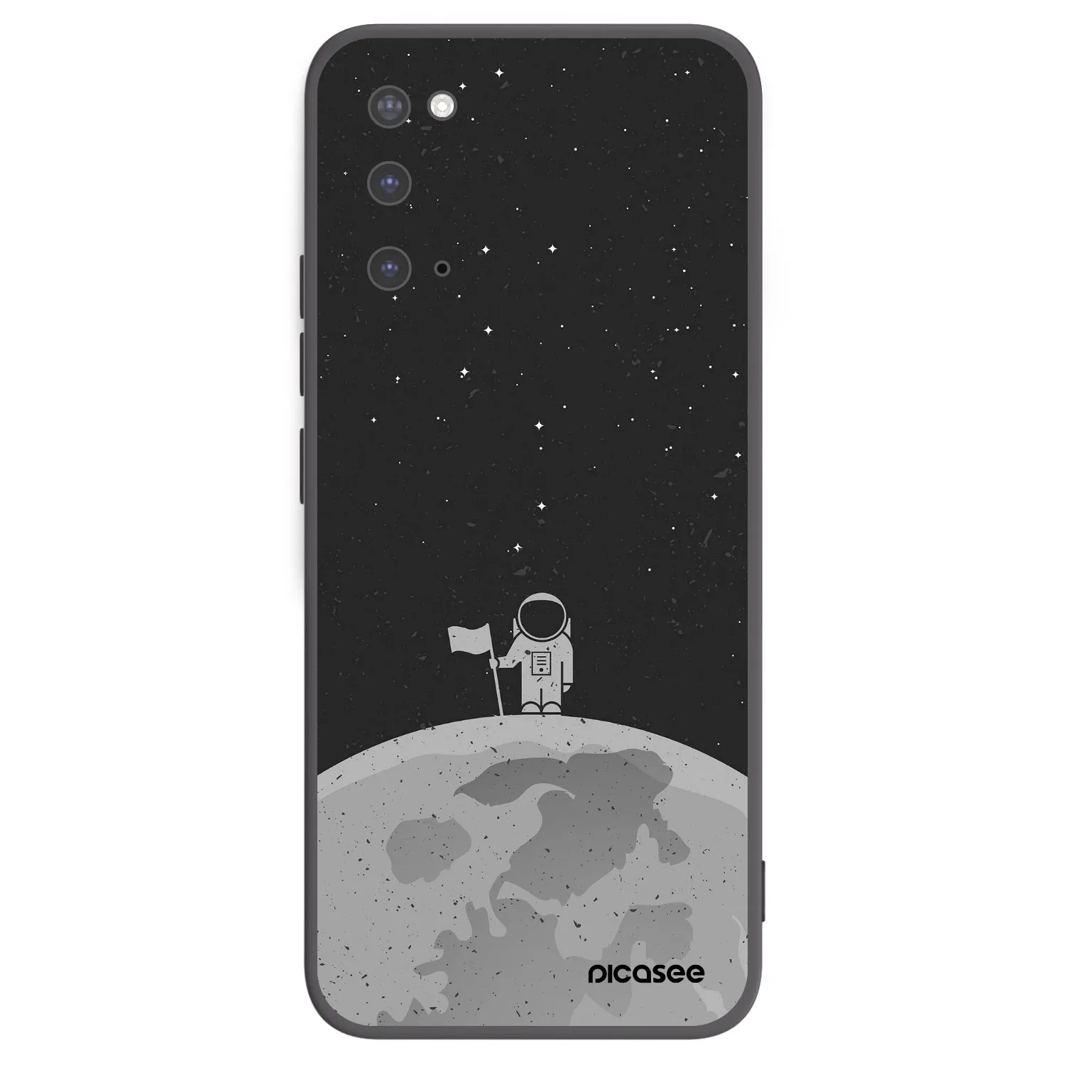 Picasee husă neagră din silicon pentru Samsung Galaxy S20 G980F - Astronaut