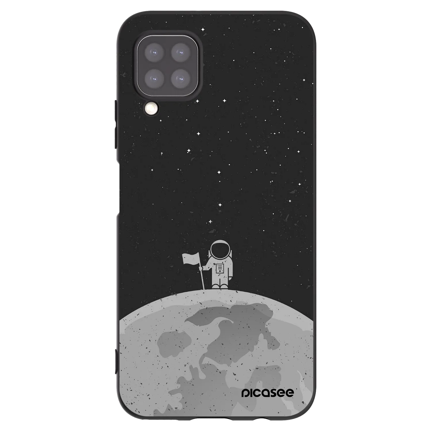 Picasee husă neagră din silicon pentru Huawei P40 Lite - Astronaut