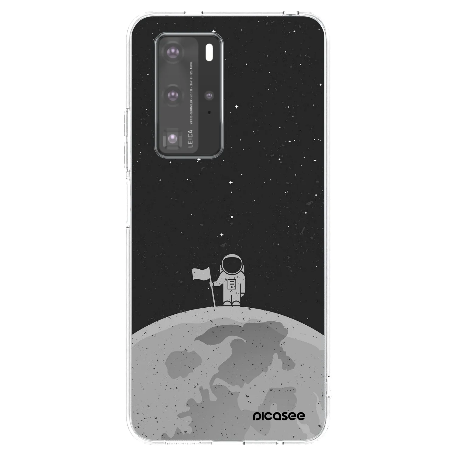 Picasee husă transparentă din silicon pentru Huawei P40 Pro - Astronaut