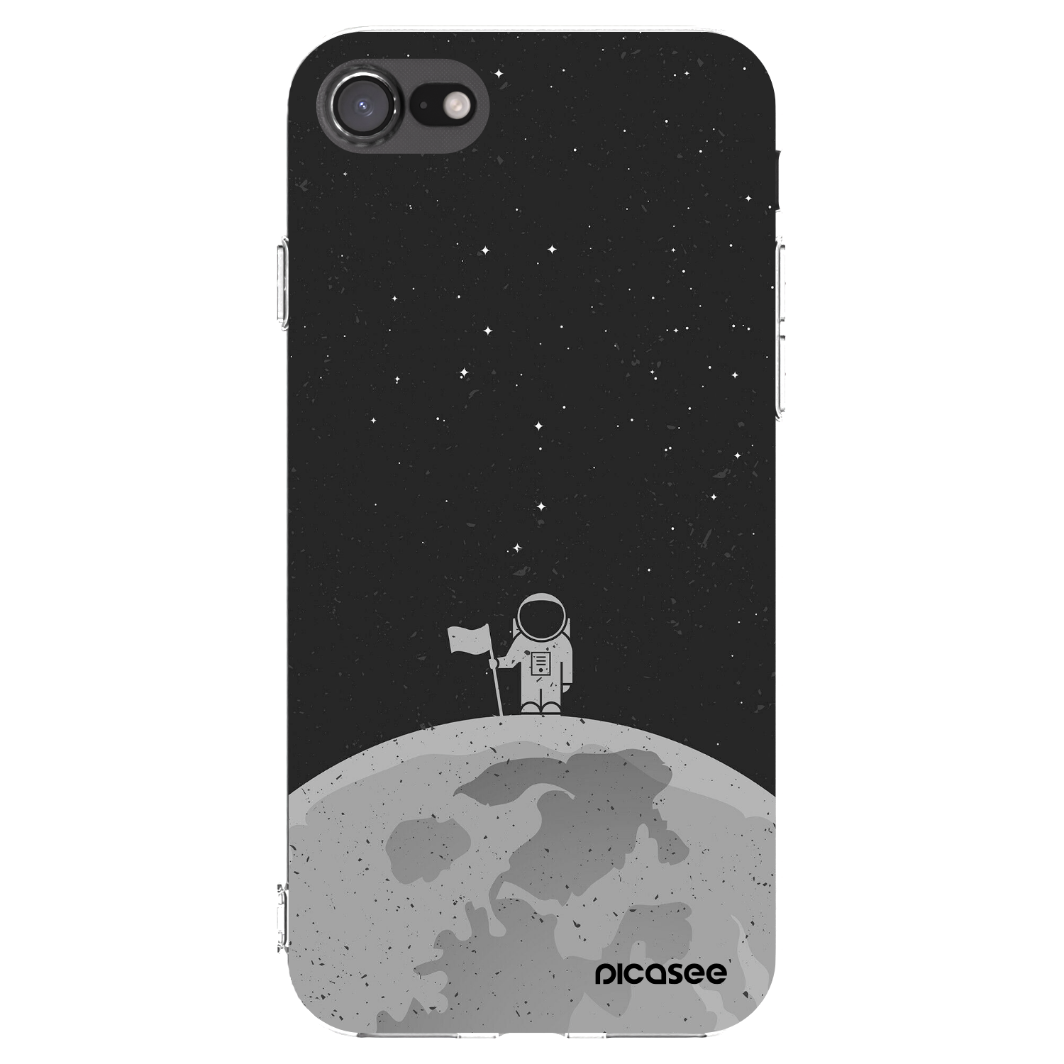 Picasee husă transparentă din silicon pentru Apple iPhone SE 2020 - Astronaut