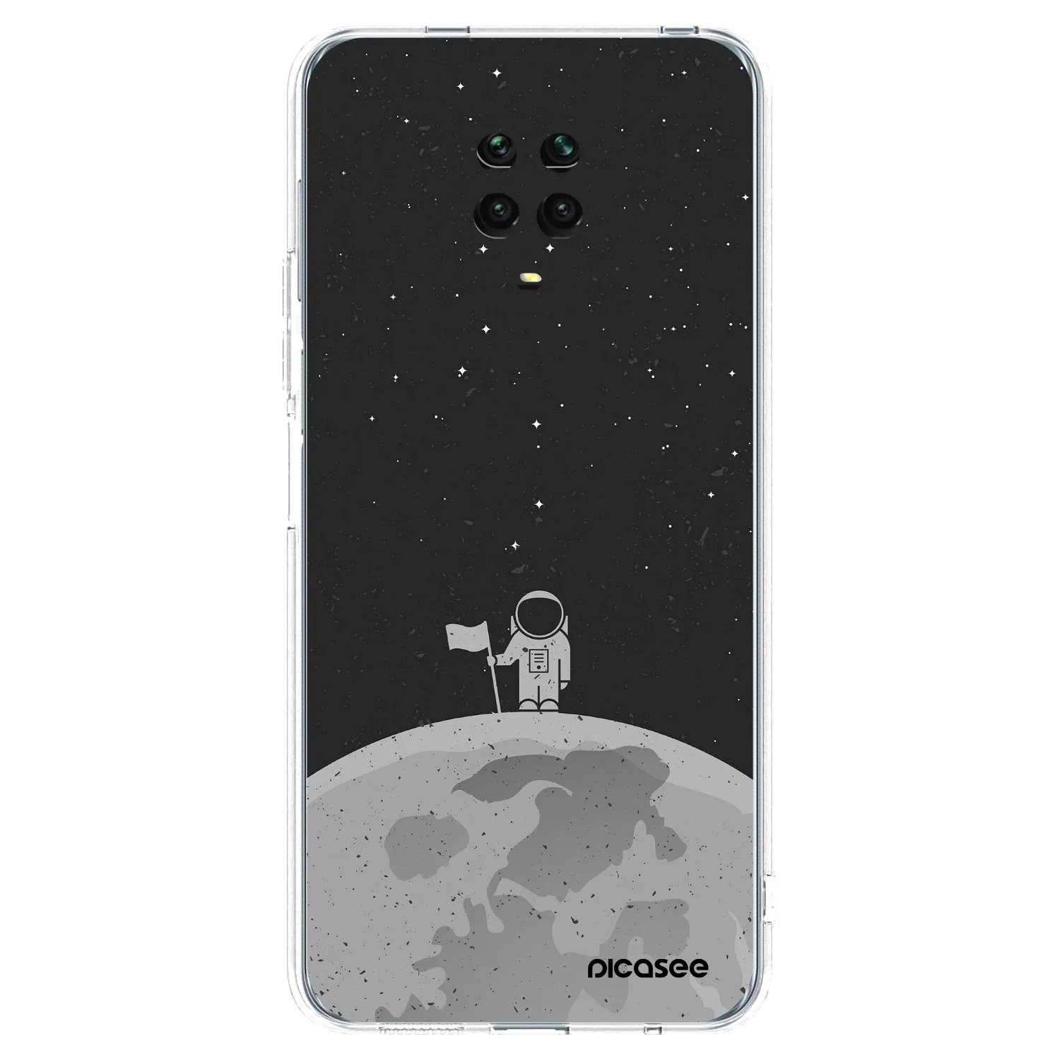 Picasee husă transparentă din silicon pentru Xiaomi Redmi Note 9 Pro - Astronaut