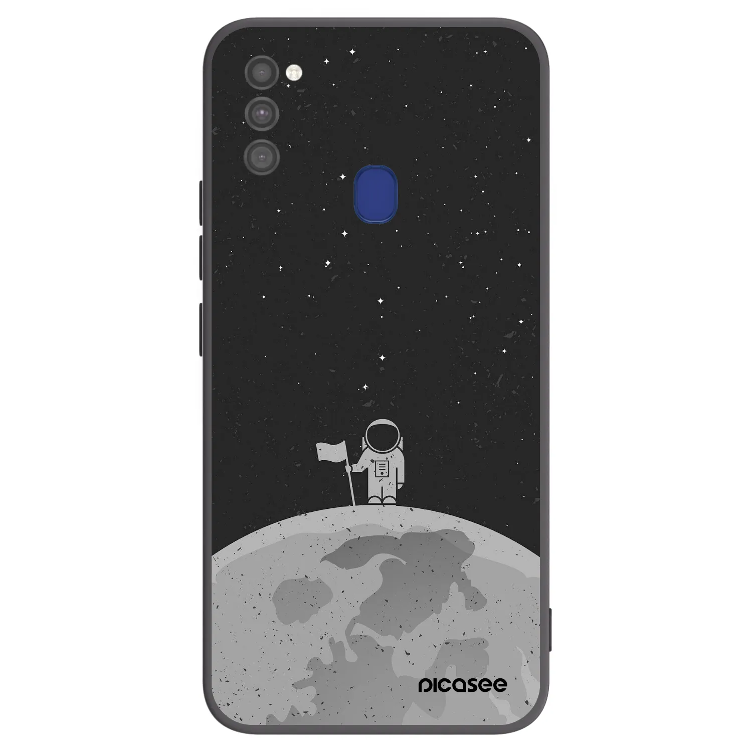 Picasee husă neagră din silicon pentru Samsung Galaxy M21 M215F - Astronaut