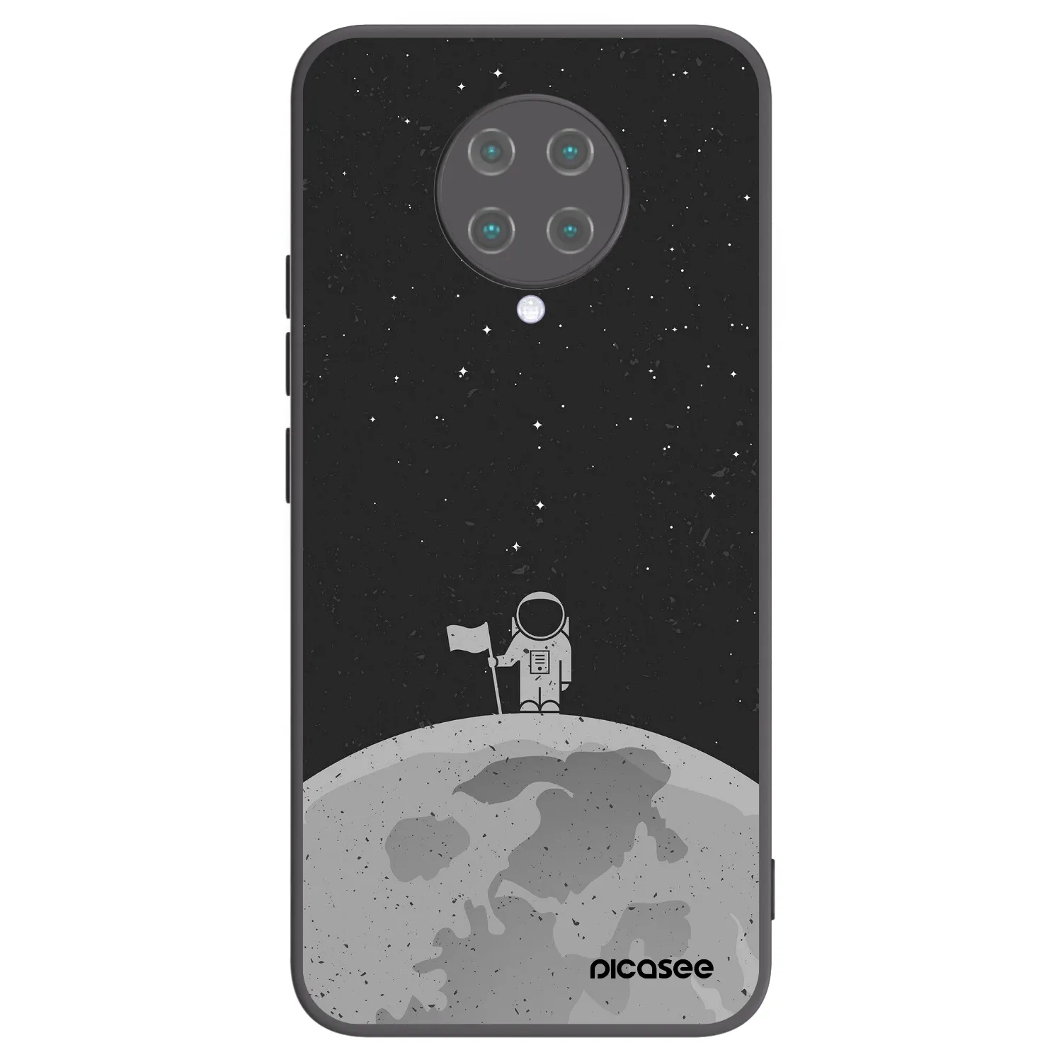 Picasee husă neagră din silicon pentru Xiaomi Poco F2 Pro - Astronaut