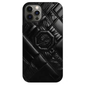 Husă pentru Apple iPhone 12 - OKTAGON - Puffer Blackout