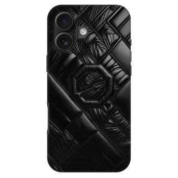 Husă pentru Apple iPhone 16 - OKTAGON - Puffer Blackout