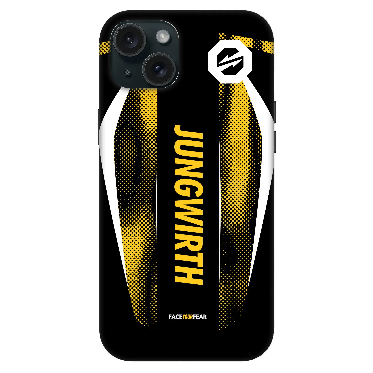 Picasee Fashion Case MagSafe pentru Apple iPhone 15 Plus - OKTAGON - Jungwirth Fight Jersey