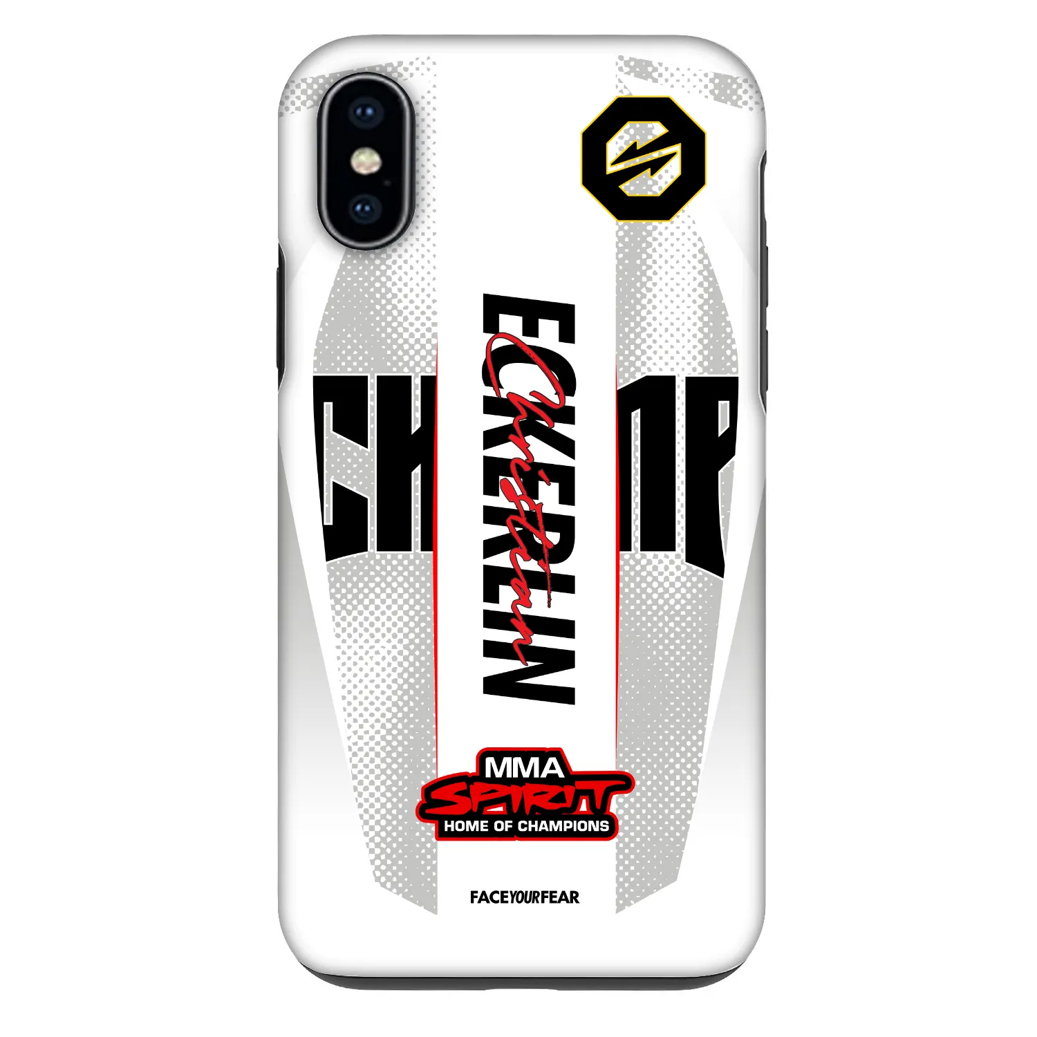 Picasee Fashion Case pentru Apple iPhone X/XS - OKTAGON - Eckerlin Fight Jersey