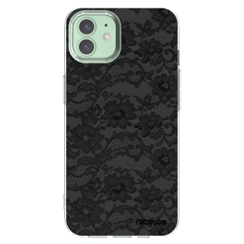 Picasee husă transparentă din silicon pentru Apple iPhone 12 Pro - Dark Elegance