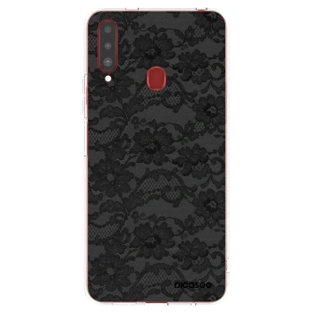 Picasee husă transparentă din silicon pentru Samsung Galaxy A20s - Dark Elegance