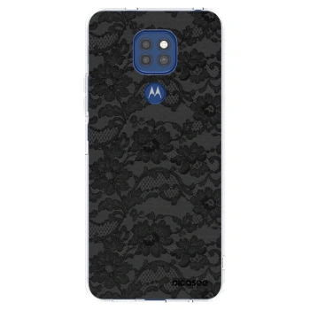 Picasee husă transparentă din silicon pentru Motorola Moto G9 Play - Dark Elegance