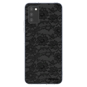 Picasee husă transparentă din silicon pentru Samsung Galaxy A02s A025G - Dark Elegance