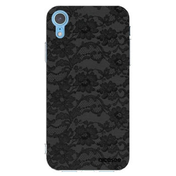 Picasee husă transparentă din silicon pentru Apple iPhone XR - Dark Elegance
