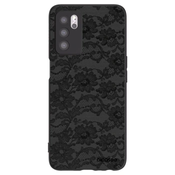Picasee husă neagră din silicon pentru OPPO A16s - Dark Elegance
