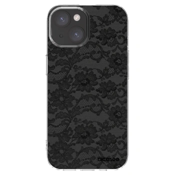 Picasee husă transparentă din silicon pentru Apple iPhone 15 - Dark Elegance