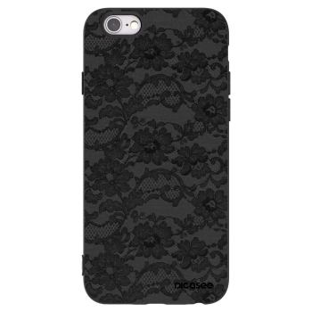 Picasee husă neagră din silicon pentru Apple iPhone 6/6S - Dark Elegance