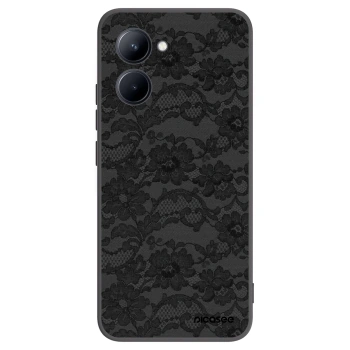 Picasee husă neagră din silicon pentru Realme C33 (2023) - Dark Elegance