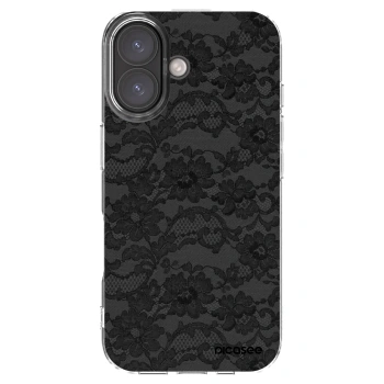 Picasee husă transparentă din silicon pentru Apple iPhone 16 - Dark Elegance