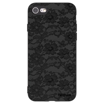 Picasee husă neagră din silicon pentru Apple iPhone 8 - Dark Elegance