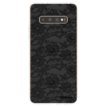 Picasee husă transparentă din silicon pentru Samsung Galaxy S10 Plus G975 - Dark Elegance