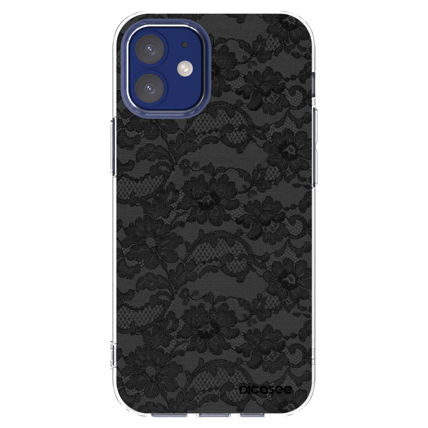 Picasee husă transparentă din silicon pentru Apple iPhone 12 mini - Dark Elegance