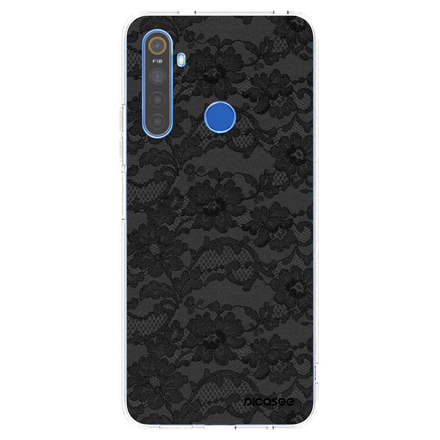 Picasee husă transparentă din silicon pentru Realme 5 - Dark Elegance