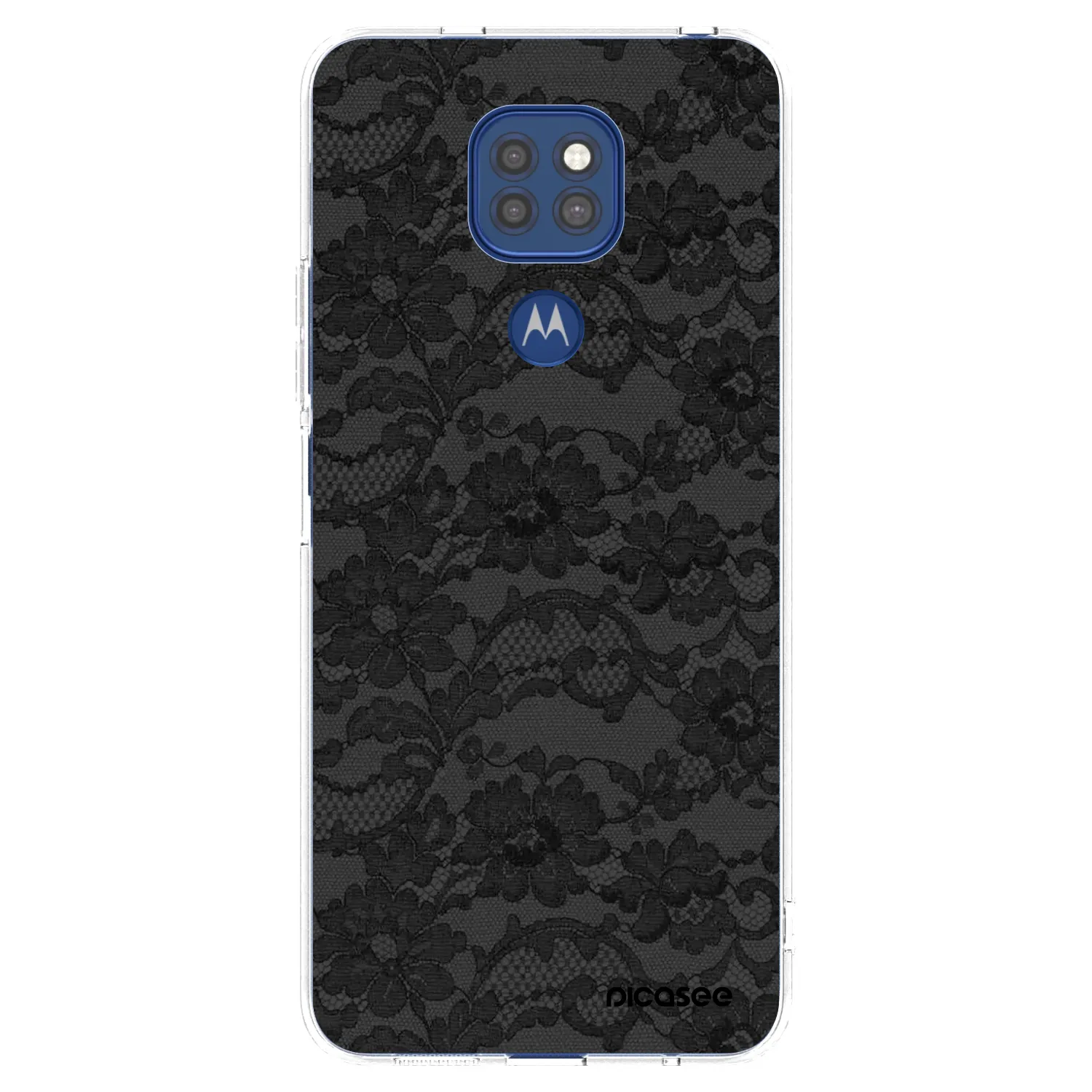 Picasee husă transparentă din silicon pentru Motorola Moto G9 Play - Dark Elegance