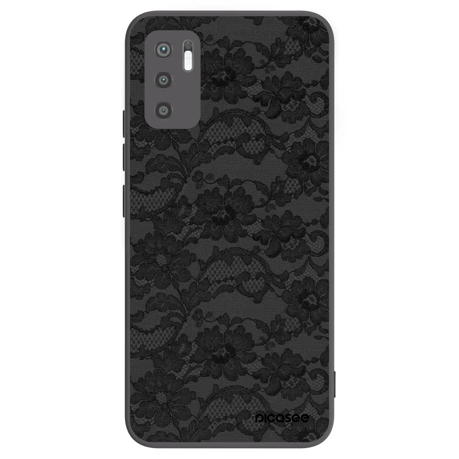 Picasee husă neagră din silicon pentru Xiaomi Redmi Note 10 5G - Dark Elegance