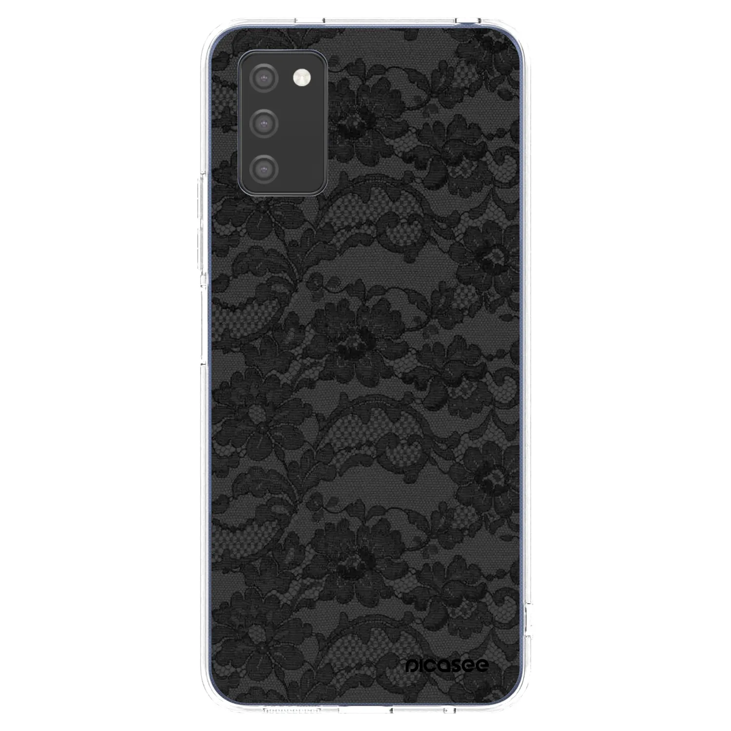Picasee husă transparentă din silicon pentru Samsung Galaxy A02s A025G - Dark Elegance