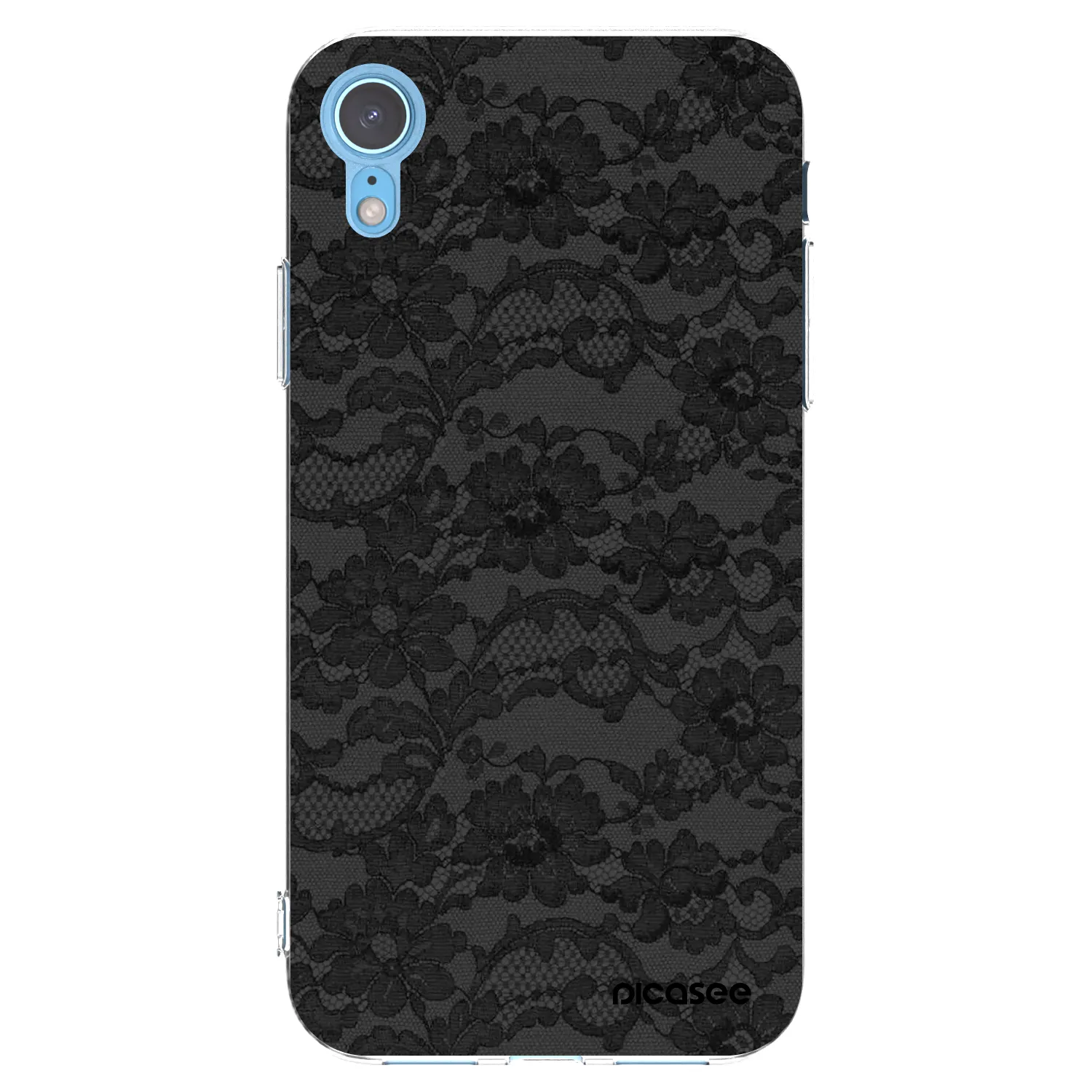 Picasee husă transparentă din silicon pentru Apple iPhone XR - Dark Elegance