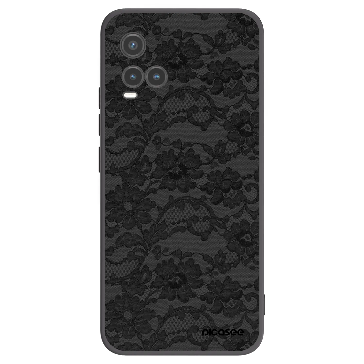 Picasee husă neagră din silicon pentru Vivo Y33s - Dark Elegance