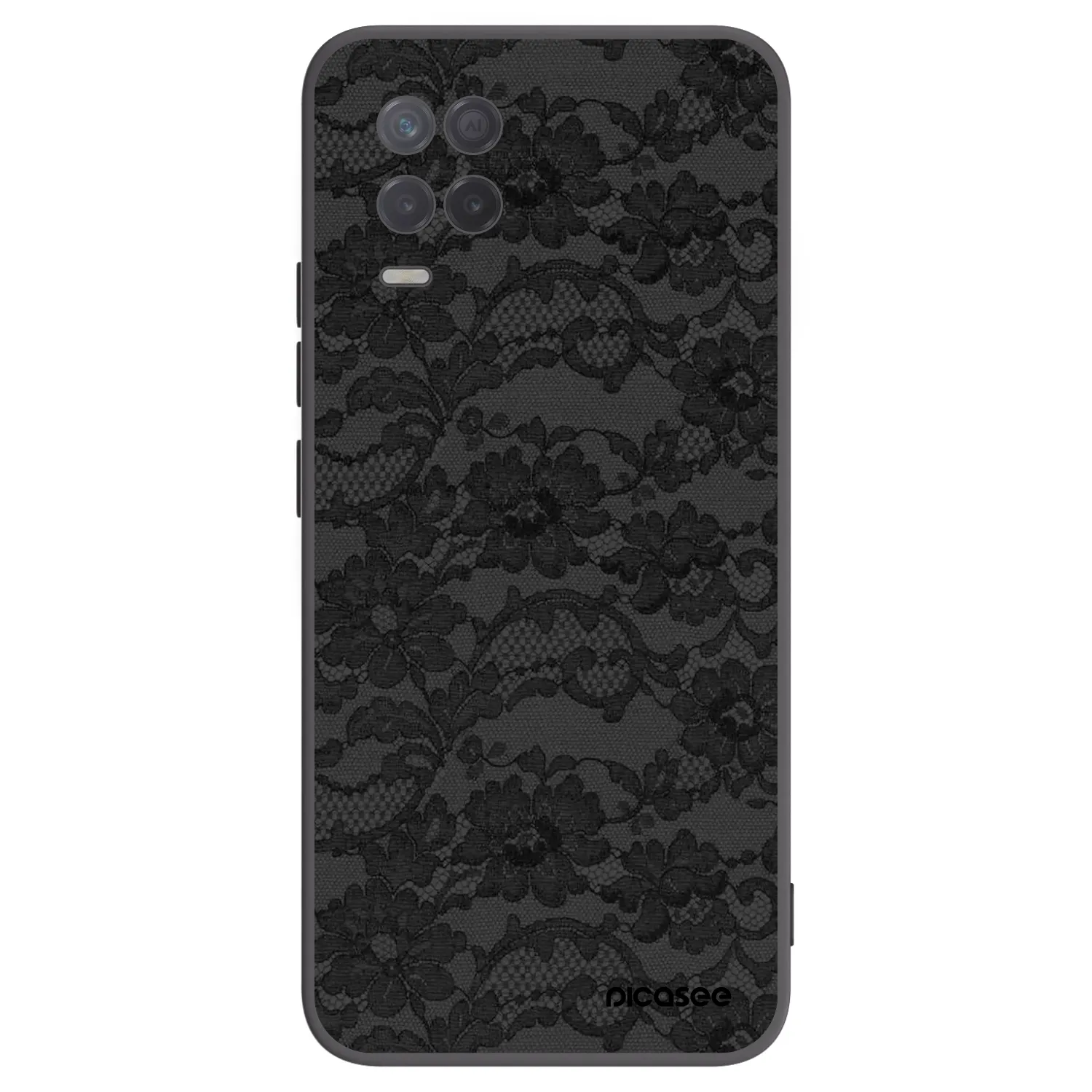 Picasee husă neagră din silicon pentru Realme 8 5G - Dark Elegance