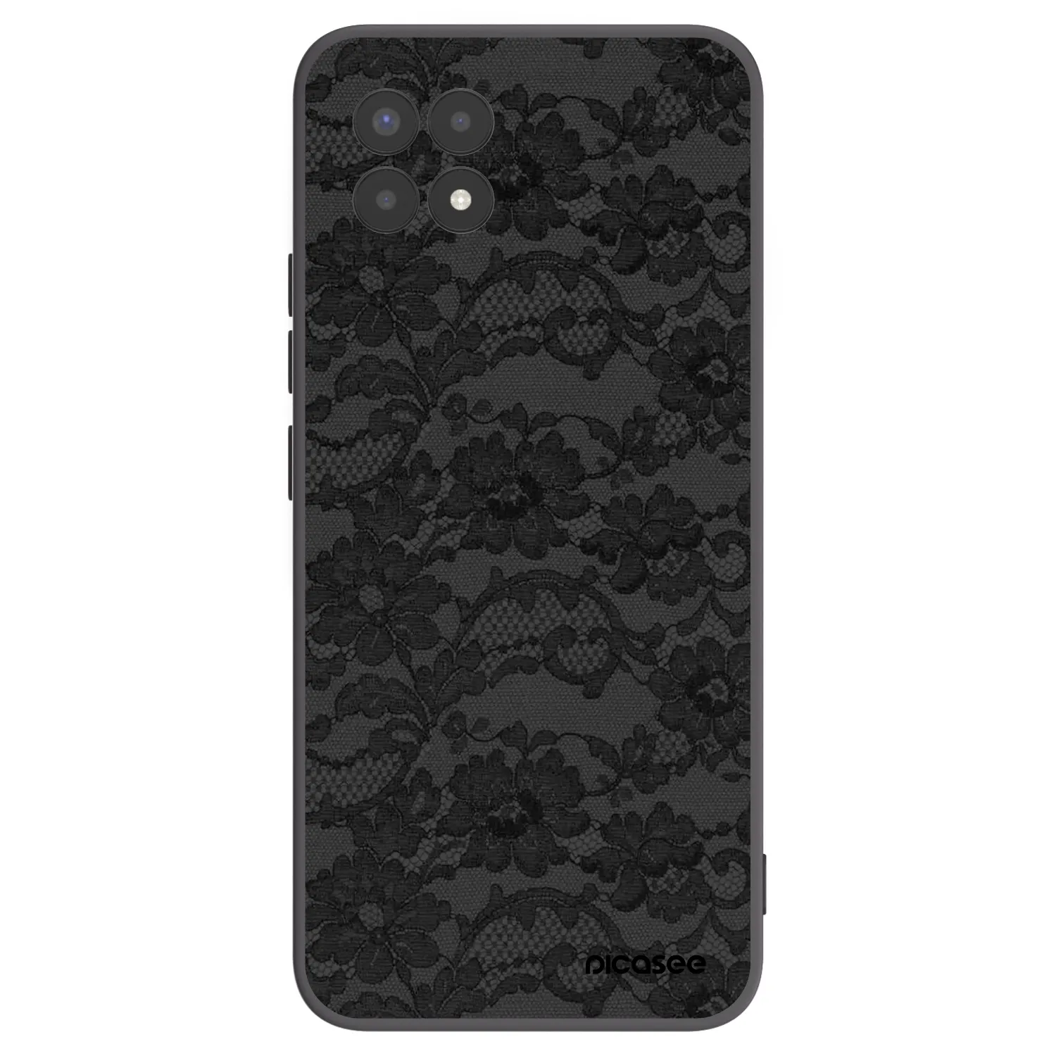 Picasee husă neagră din silicon pentru Realme 8i - Dark Elegance
