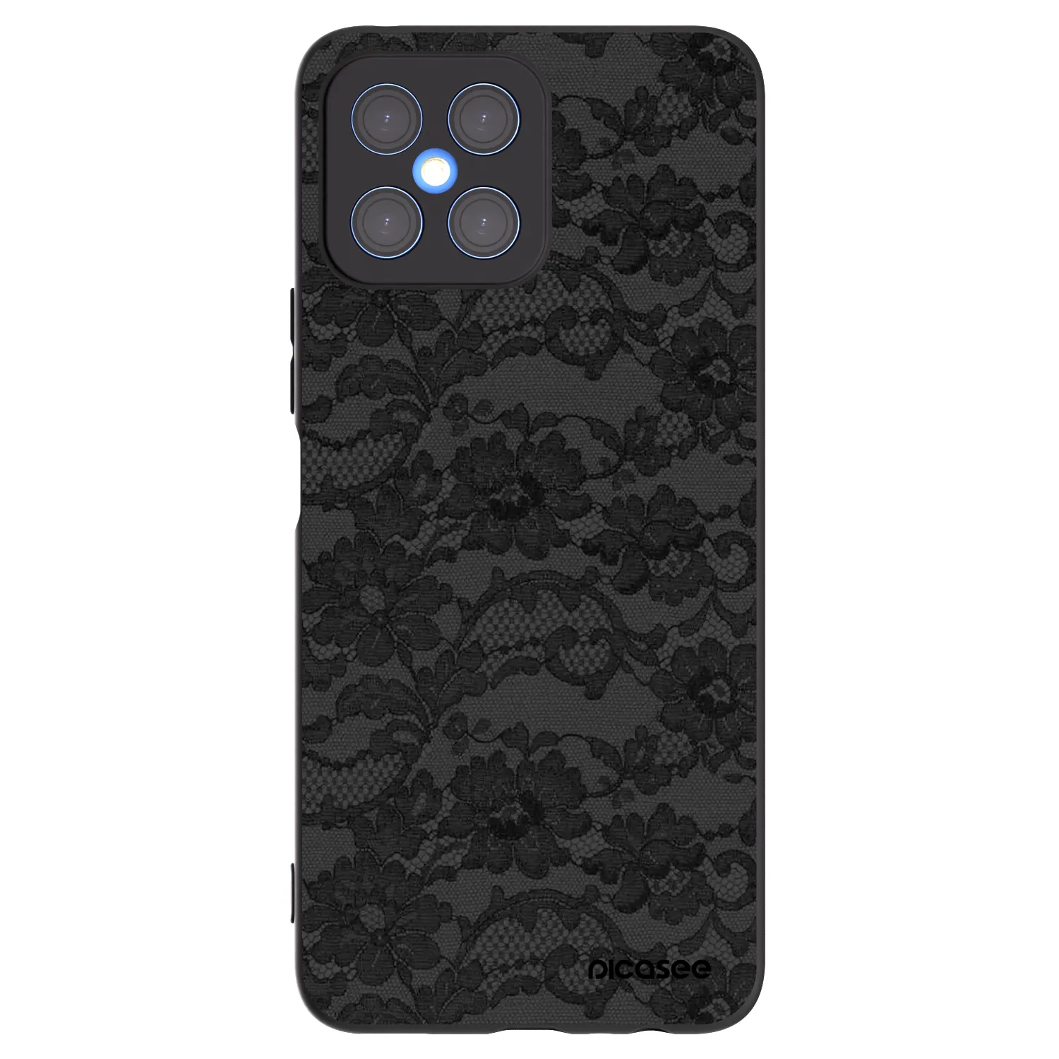 Picasee husă neagră din silicon pentru Honor X8 4G - Dark Elegance