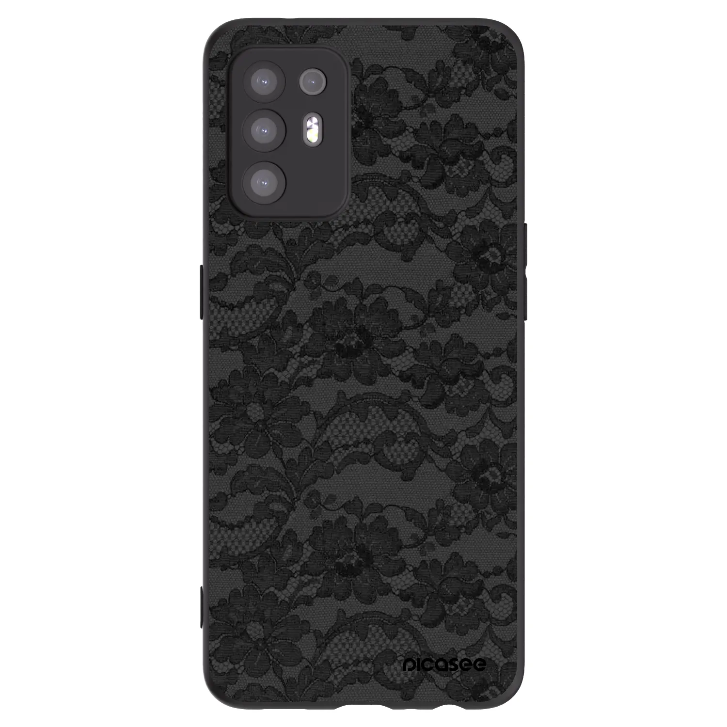 Picasee husă neagră din silicon pentru OPPO A94 5G - Dark Elegance