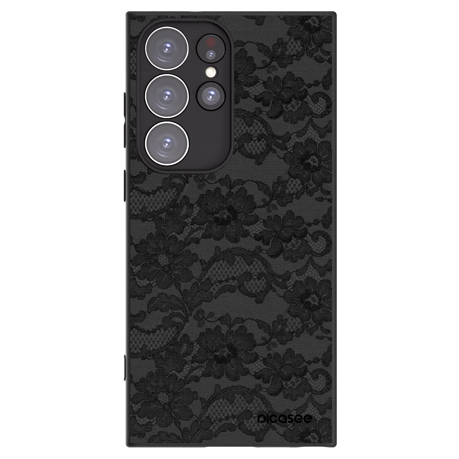 Picasee husă neagră din silicon pentru Samsung Galaxy S23 Ultra 5G - Dark Elegance