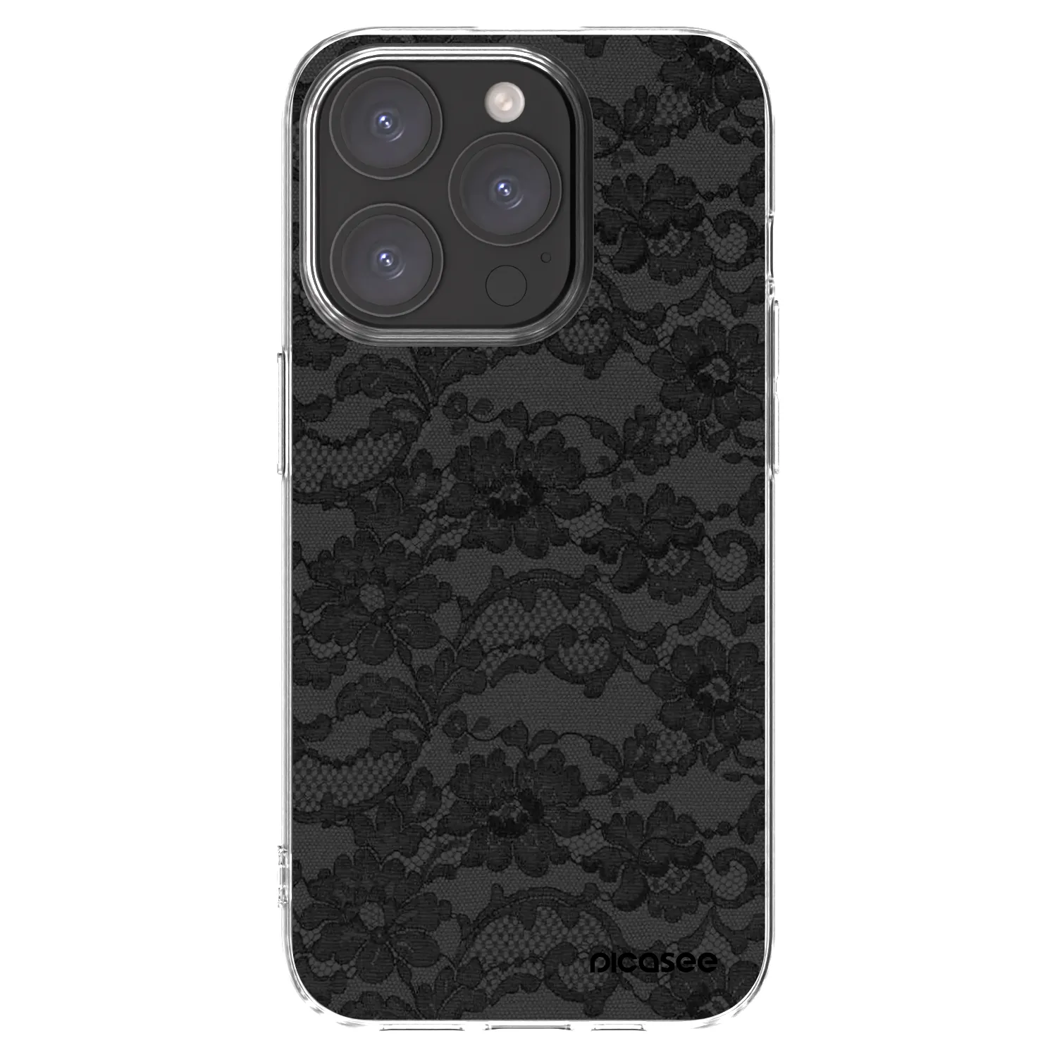 Picasee husă transparentă din silicon pentru Apple iPhone 15 Pro - Dark Elegance