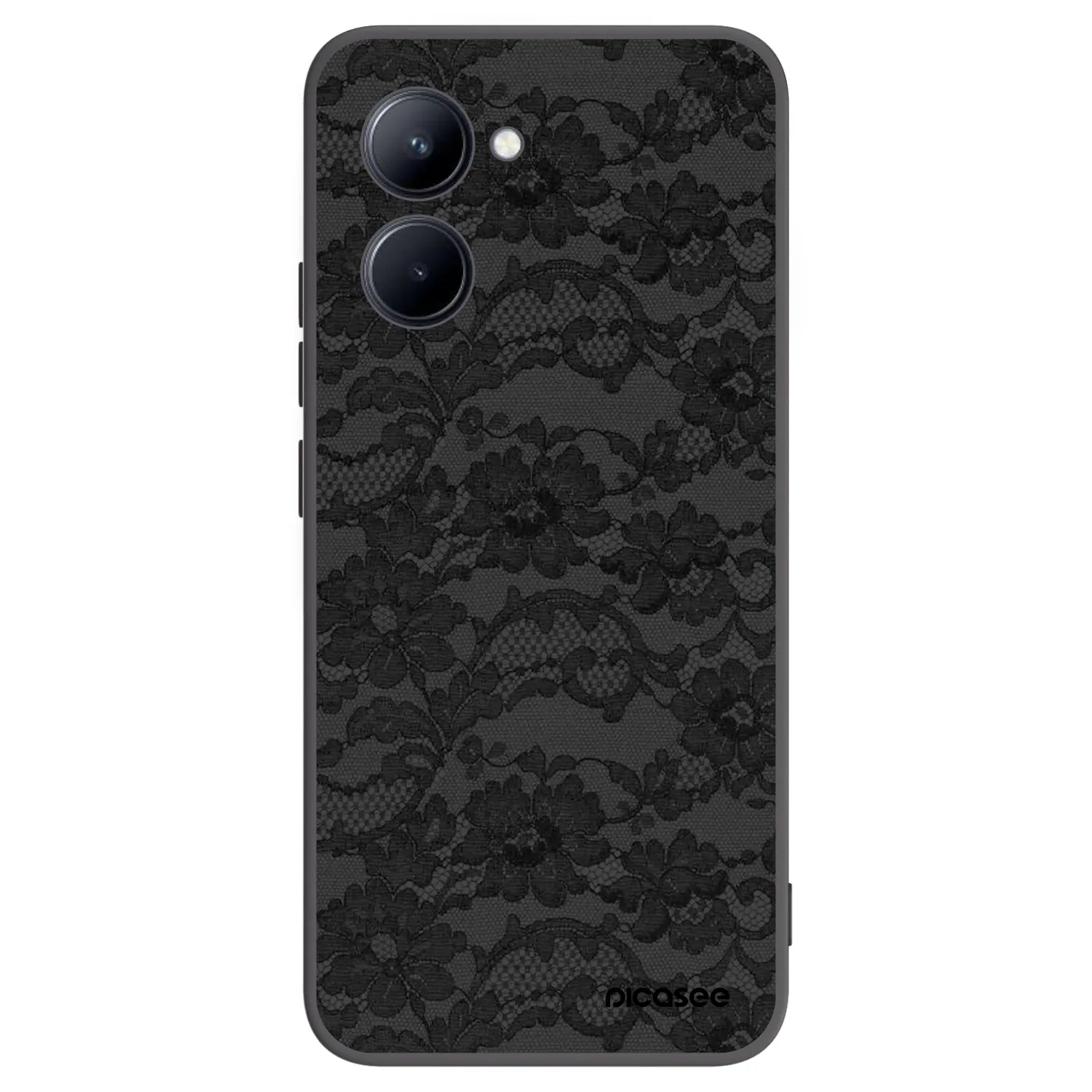 Picasee husă neagră din silicon pentru Realme C33 (2023) - Dark Elegance