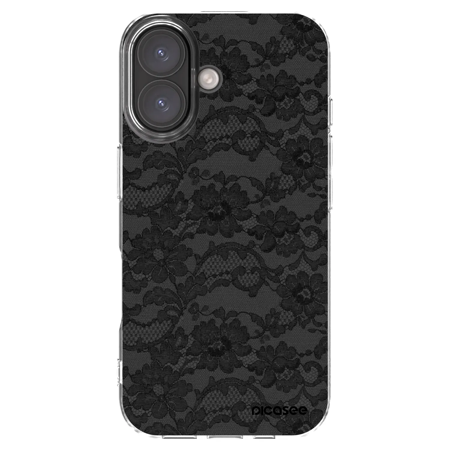 Picasee husă transparentă din silicon pentru Apple iPhone 16 - Dark Elegance