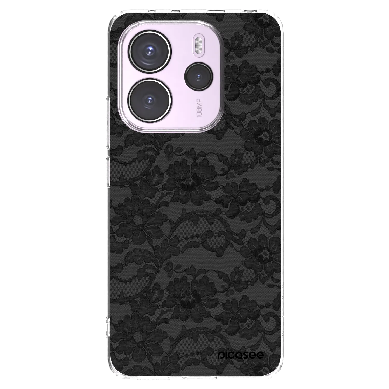 Picasee husă transparentă din silicon pentru Xiaomi Redmi Note 14 4G - Dark Elegance