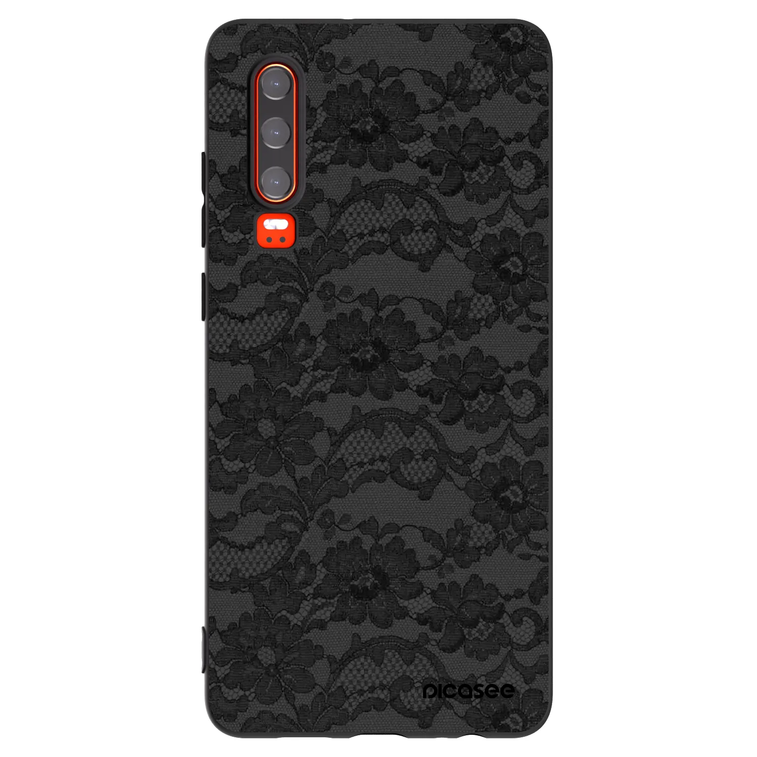 Picasee husă neagră din silicon pentru Huawei P30 - Dark Elegance
