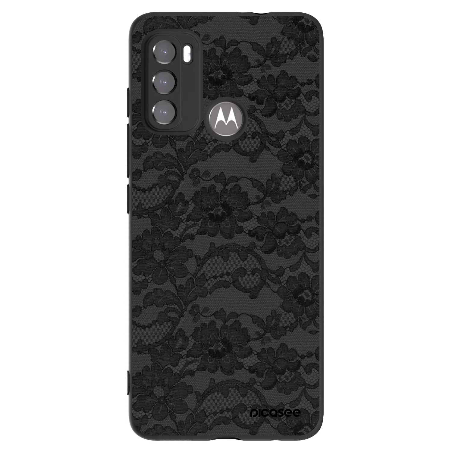 Picasee husă neagră din silicon pentru Motorola Edge 60 5G - Dark Elegance