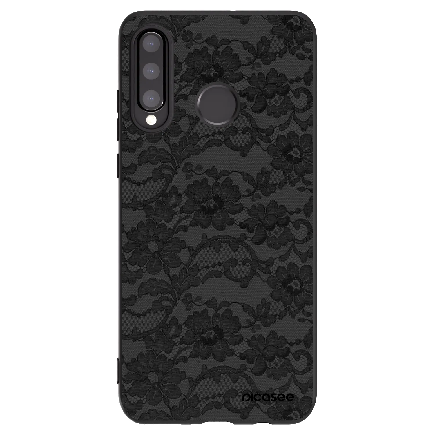 Picasee husă neagră din silicon pentru Huawei P30 Lite - Dark Elegance