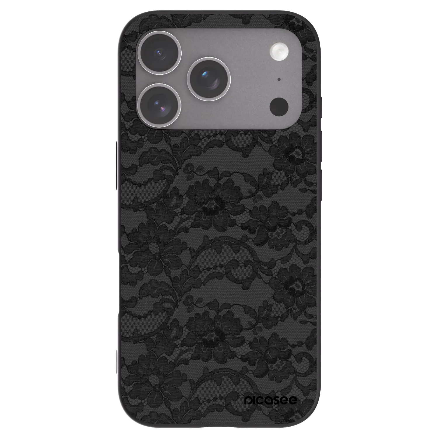 Picasee husă neagră din silicon pentru Apple iPhone 18 Pro - Dark Elegance