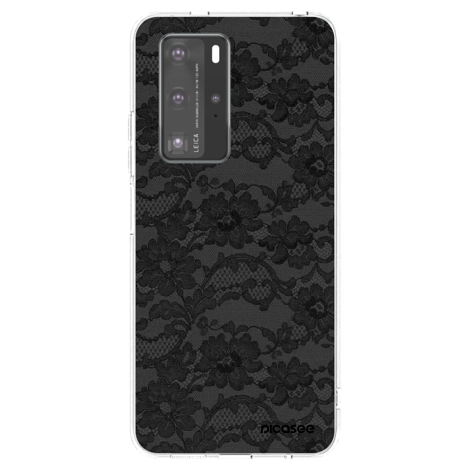 Picasee husă transparentă din silicon pentru Huawei P40 Pro - Dark Elegance
