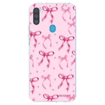 Picasee husă transparentă din silicon pentru Samsung Galaxy M11 - Bow Aesthetic